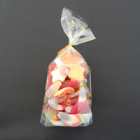 Lantern Treat Bags (10pk) - Clear & Gold Foil