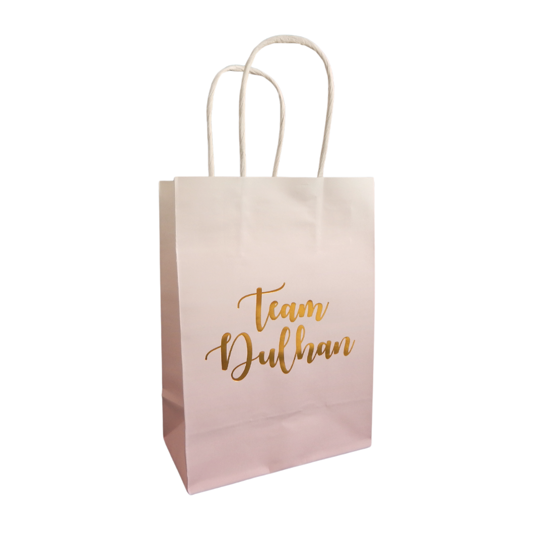 Team Dulhan Treat Bag Bundle (10pk) - Pink & Gold