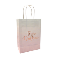 Team Dulhan Treat Bag Bundle (10pk) - Pink & Rose Gold
