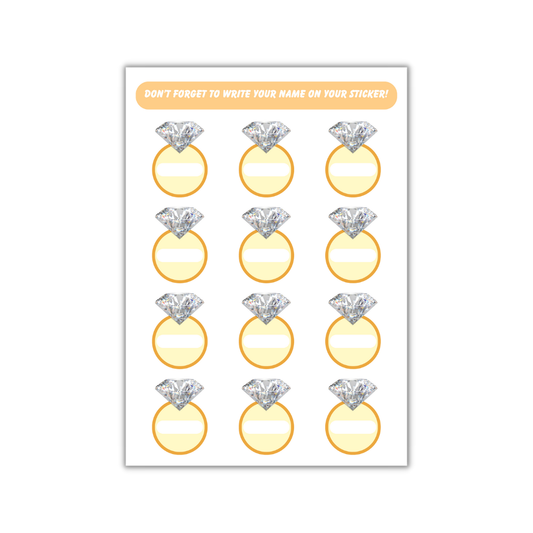 Put The Ring On The Bride - Party Game Pack