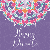 Diwali Bright Mandala Greeting Cards - 6 pack