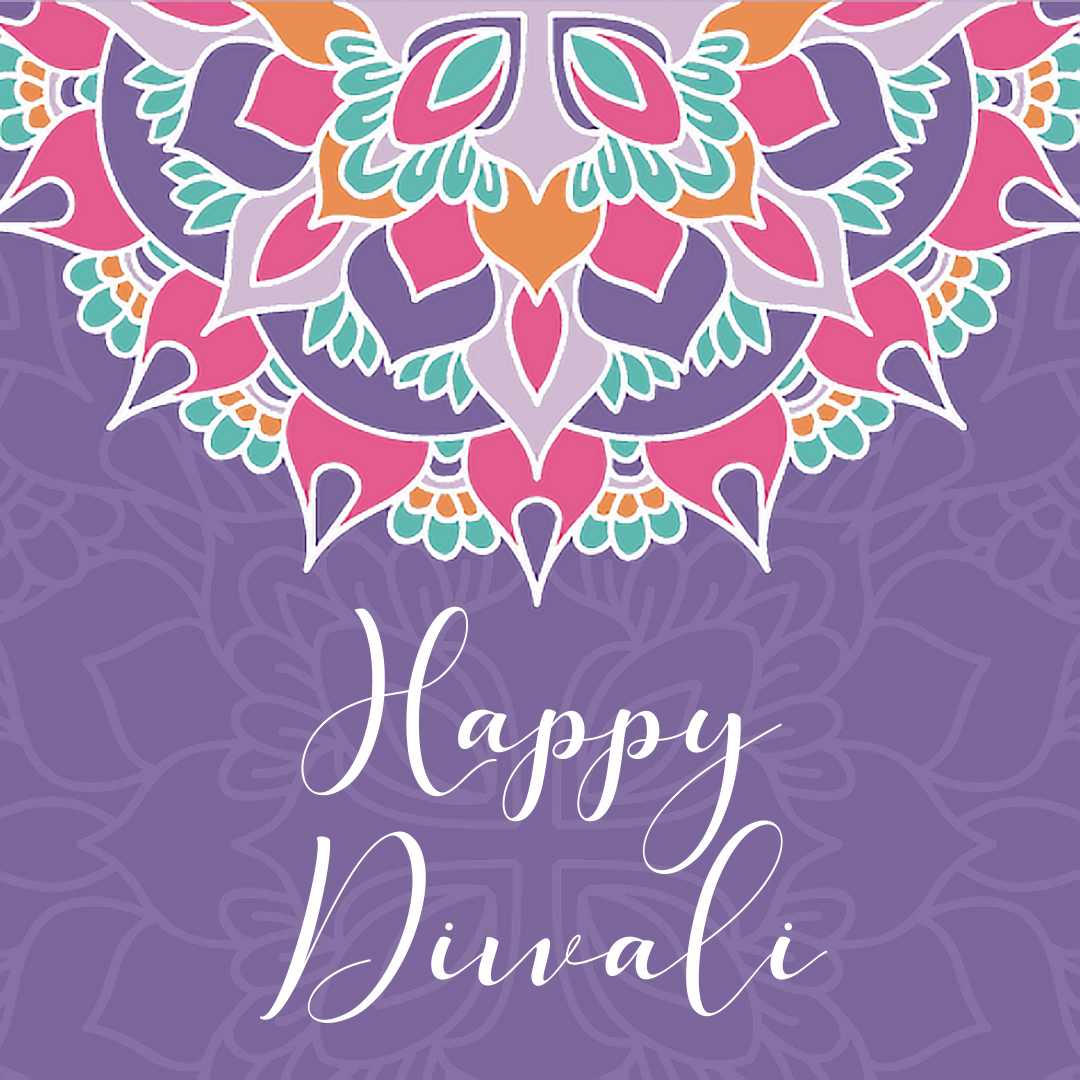 Diwali Bright Mandala Greeting Cards - 6 pack