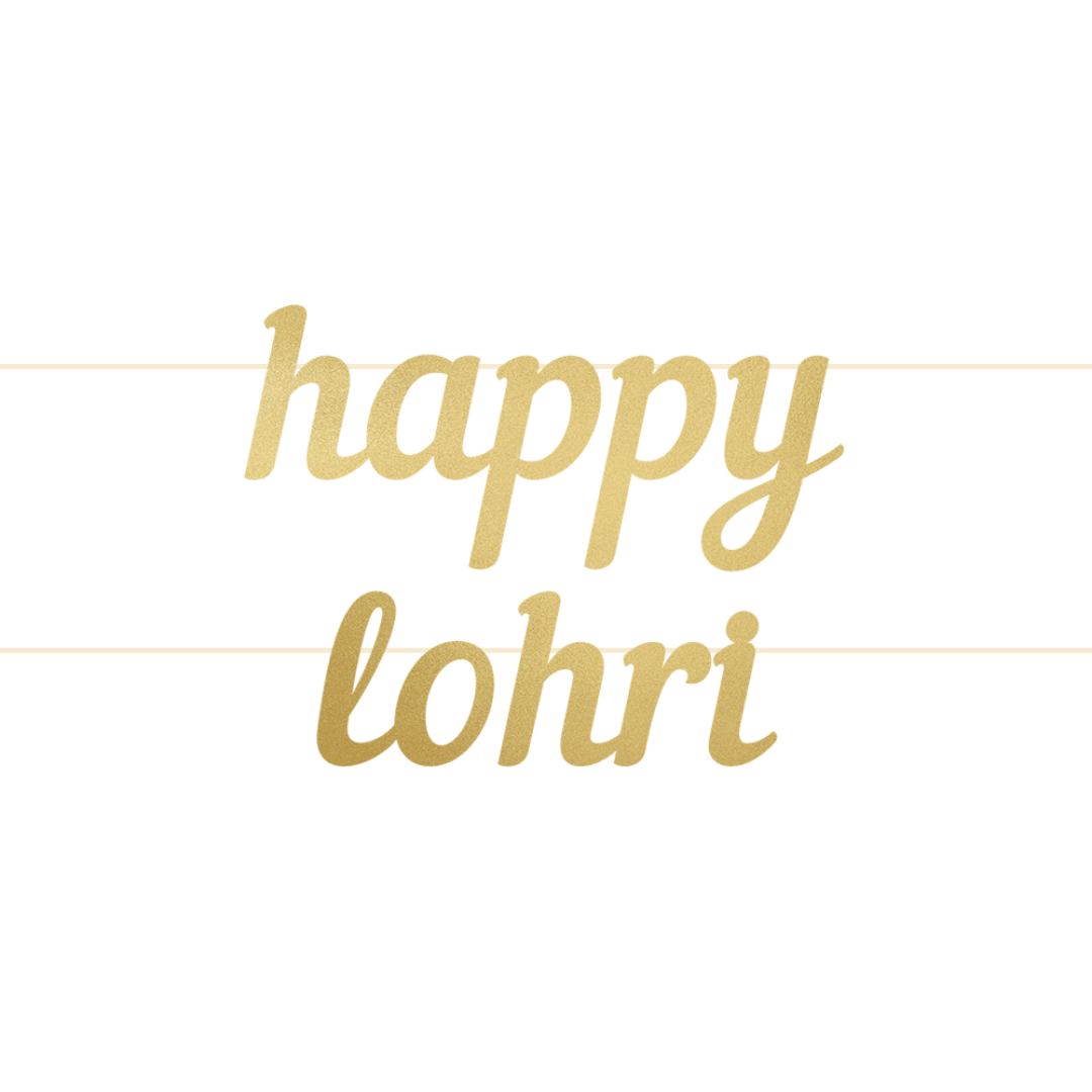 Happy Lohri Letter Banner