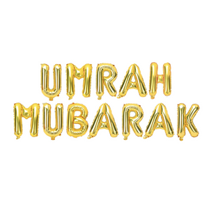 Umrah Mubarak Foil Balloons