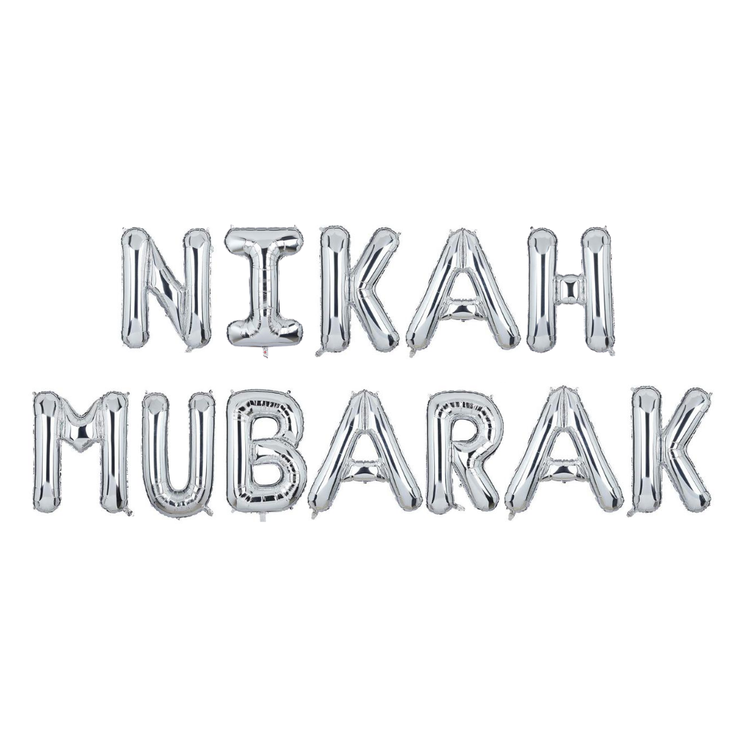 Nikah Mubarak Foil Balloons