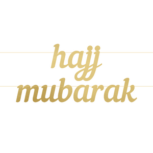 Hajj Mubarak Letter Banner