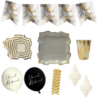 Party In A Box - Umrah - Cream & Black