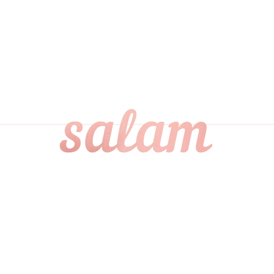 Salam Letter Banner