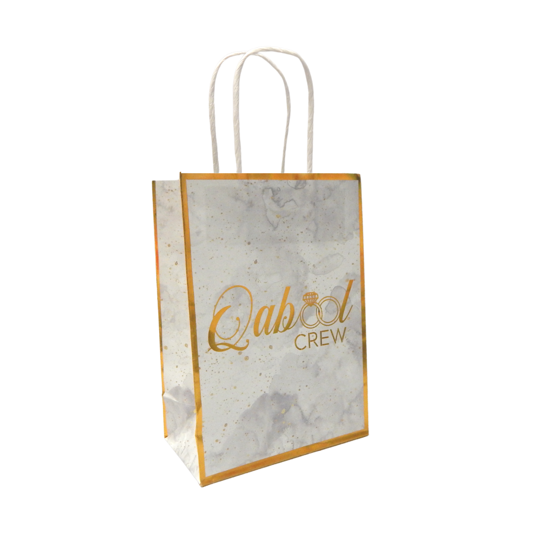 Qabool Crew Treat Bag Bundle (10pk) - Grey & Gold
