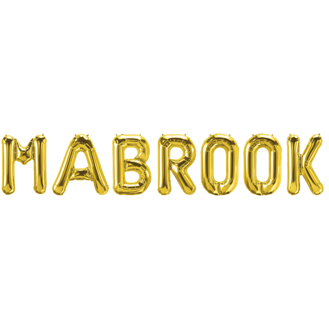 Mabrook Foil Balloons