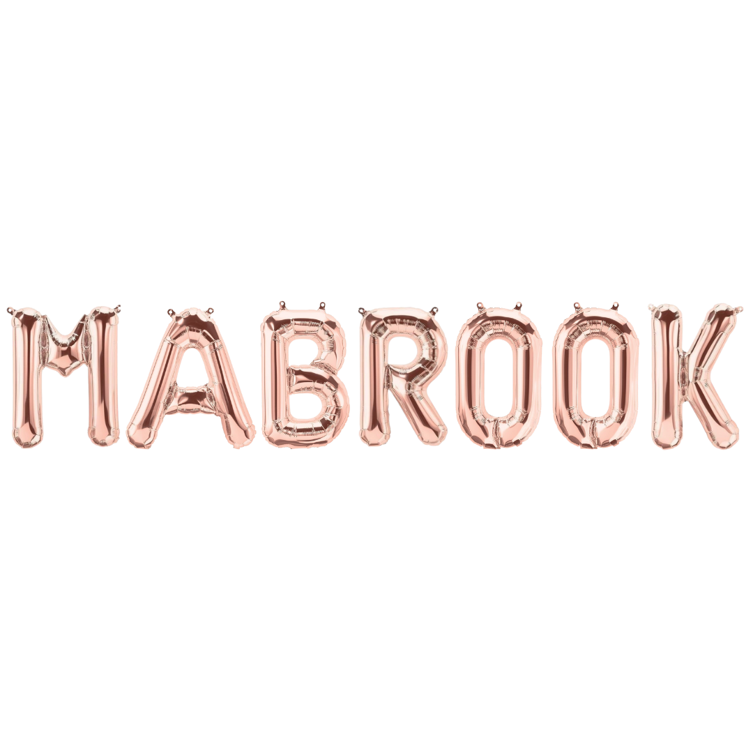 Mabrook Foil Balloons