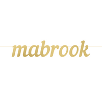 Mabrook Letter Banner