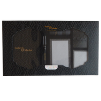 Sabr & Shukr Stationery Gift Set (Geometric) - Black & Gold Foil