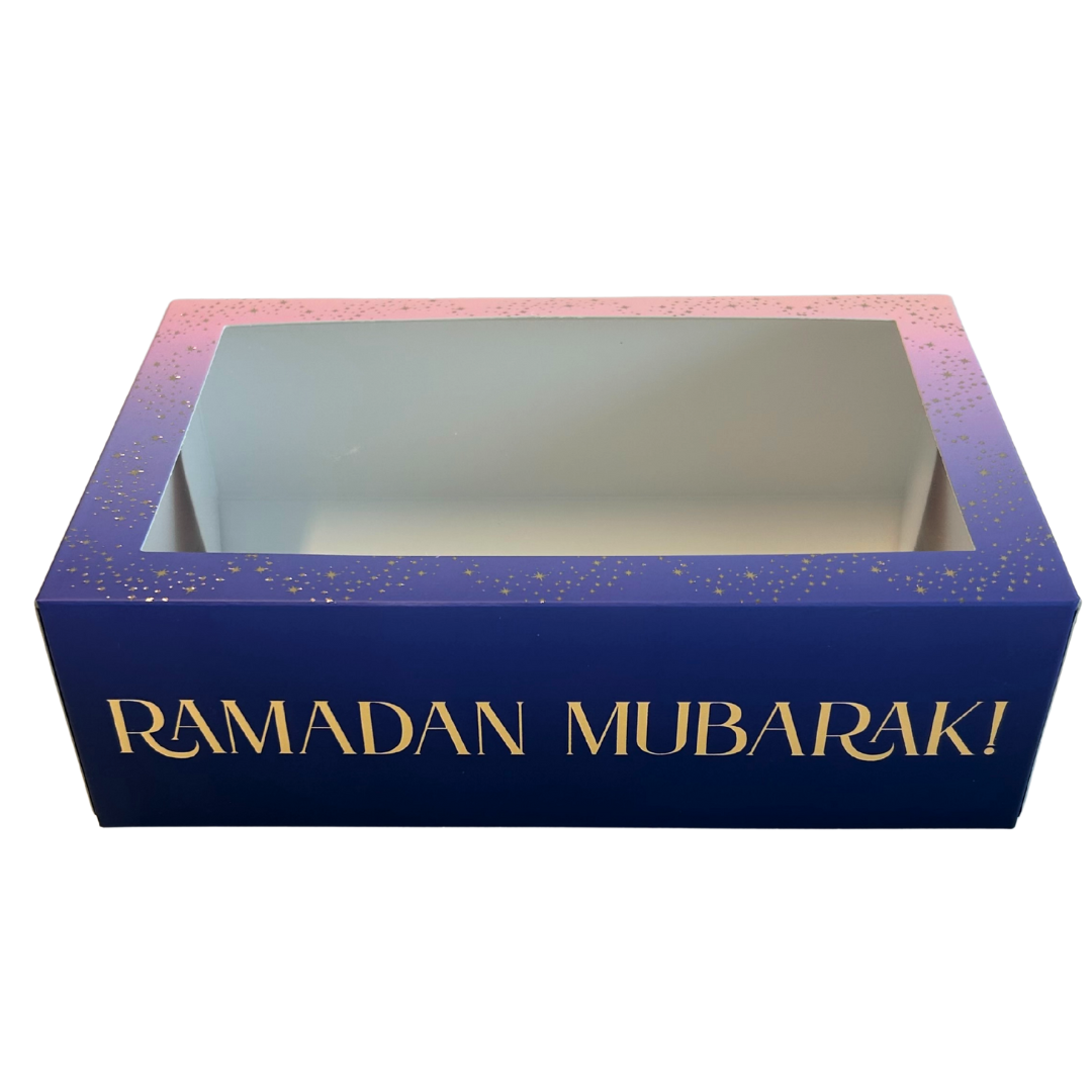 Ramadan Mubarak Iftar Boxes (3pk) - Purple & Gold