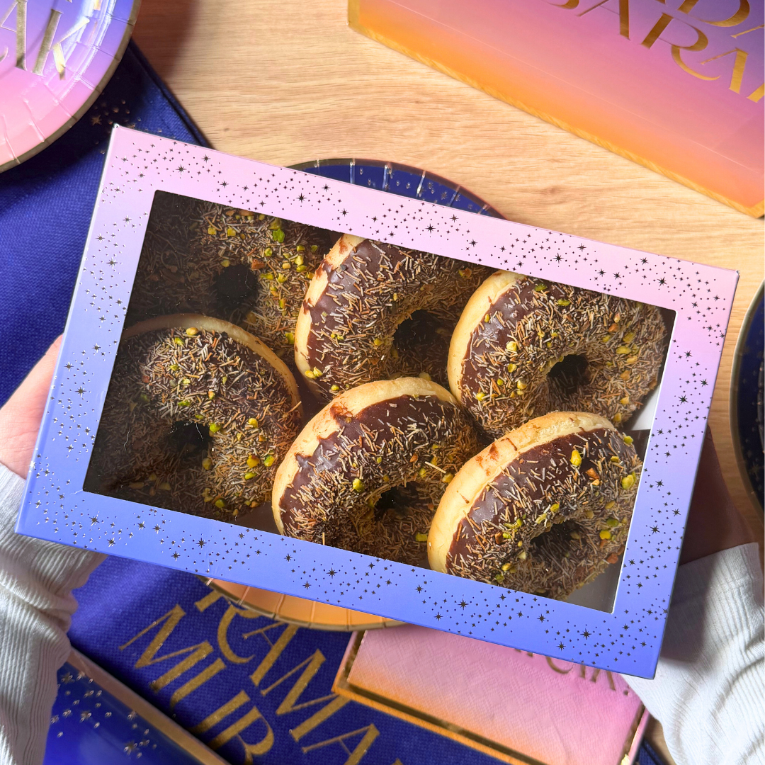 Ramadan Mubarak Iftar Boxes (3pk) - Purple & Gold