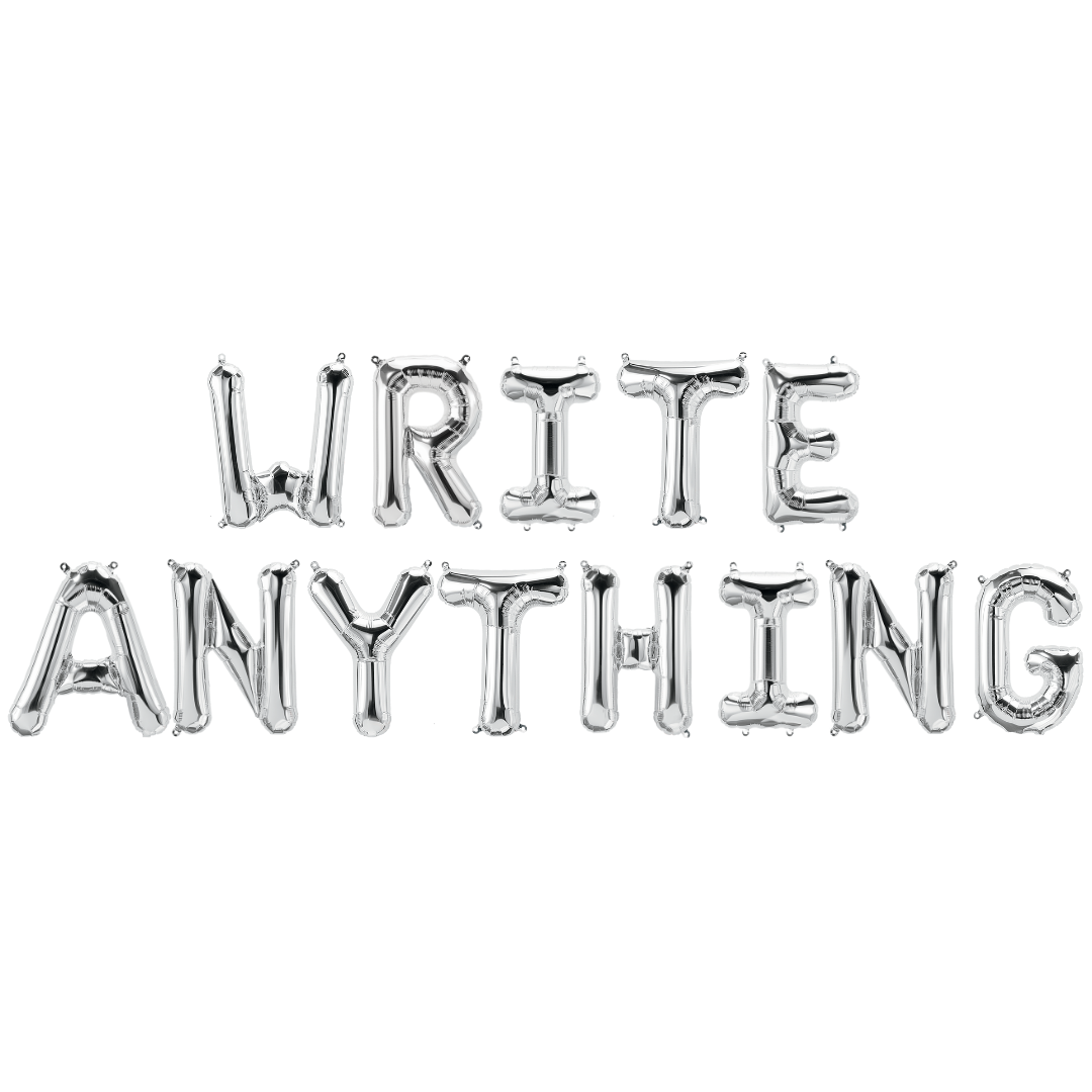 Personalised "Write Anything" Foil Balloons