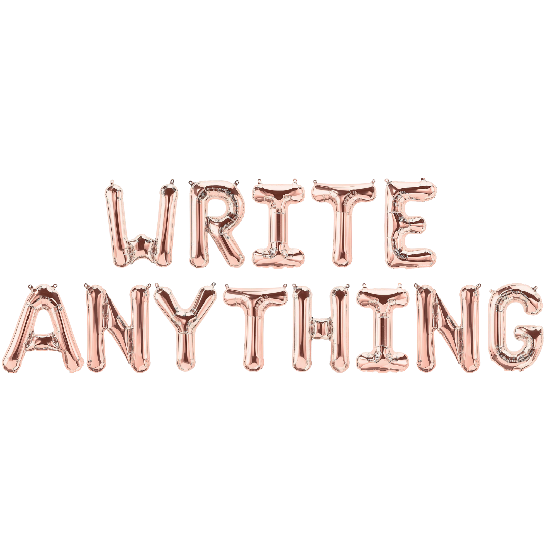 Personalised "Write Anything" Foil Balloons