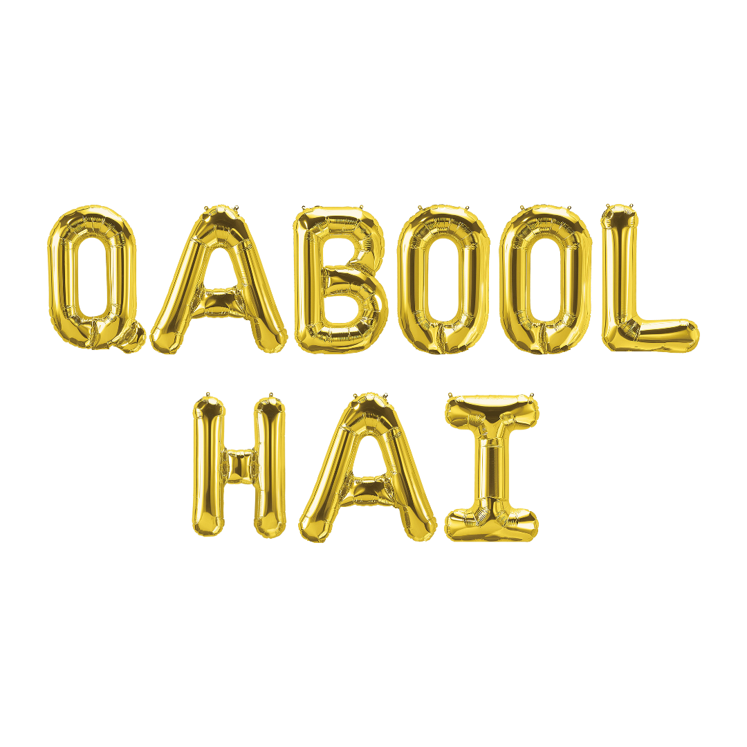 Qabool Hai Foil Balloons