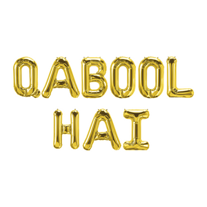 Qabool Hai Foil Balloons