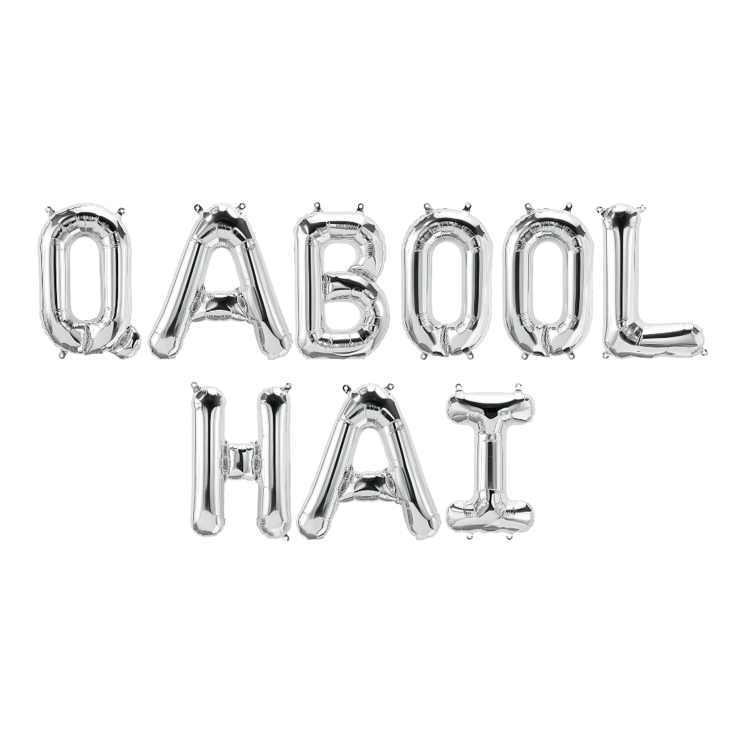 Qabool Hai Foil Balloons