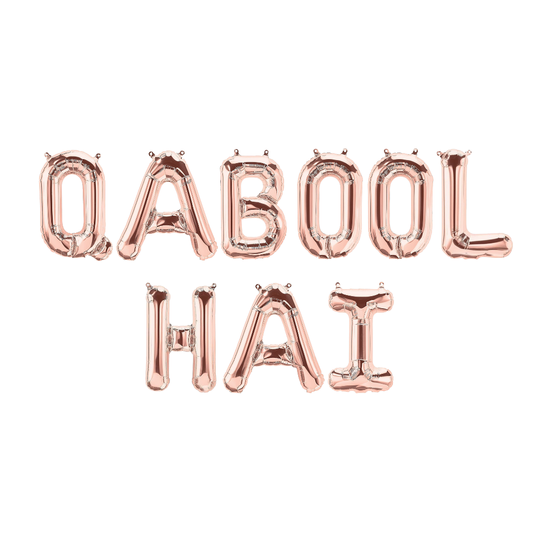 Qabool Hai Foil Balloons