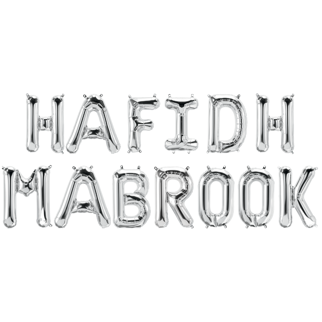 Hafidh Mabrook Foil Balloons