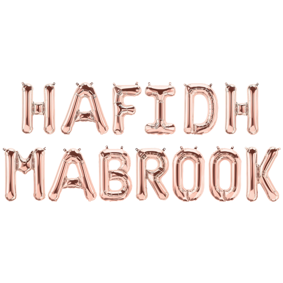 Hafidh Mabrook Foil Balloons