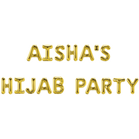 Personalised Hijab Party Foil Balloons