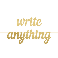 Personalised "Write Anything" Letter Banner