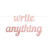 Personalised "Write Anything" Letter Banner