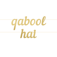 Qabool Hai Letter Banner