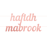 Hafidh Mabrook Letter Banner