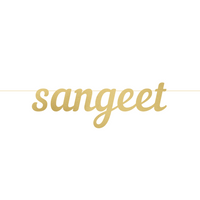 Sangeet Letter Banner