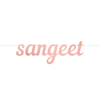 Sangeet Letter Banner