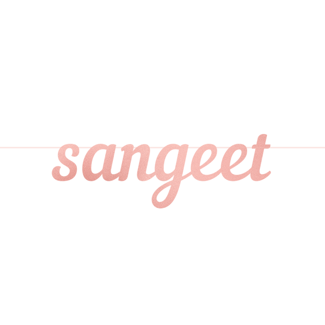 Sangeet Letter Banner