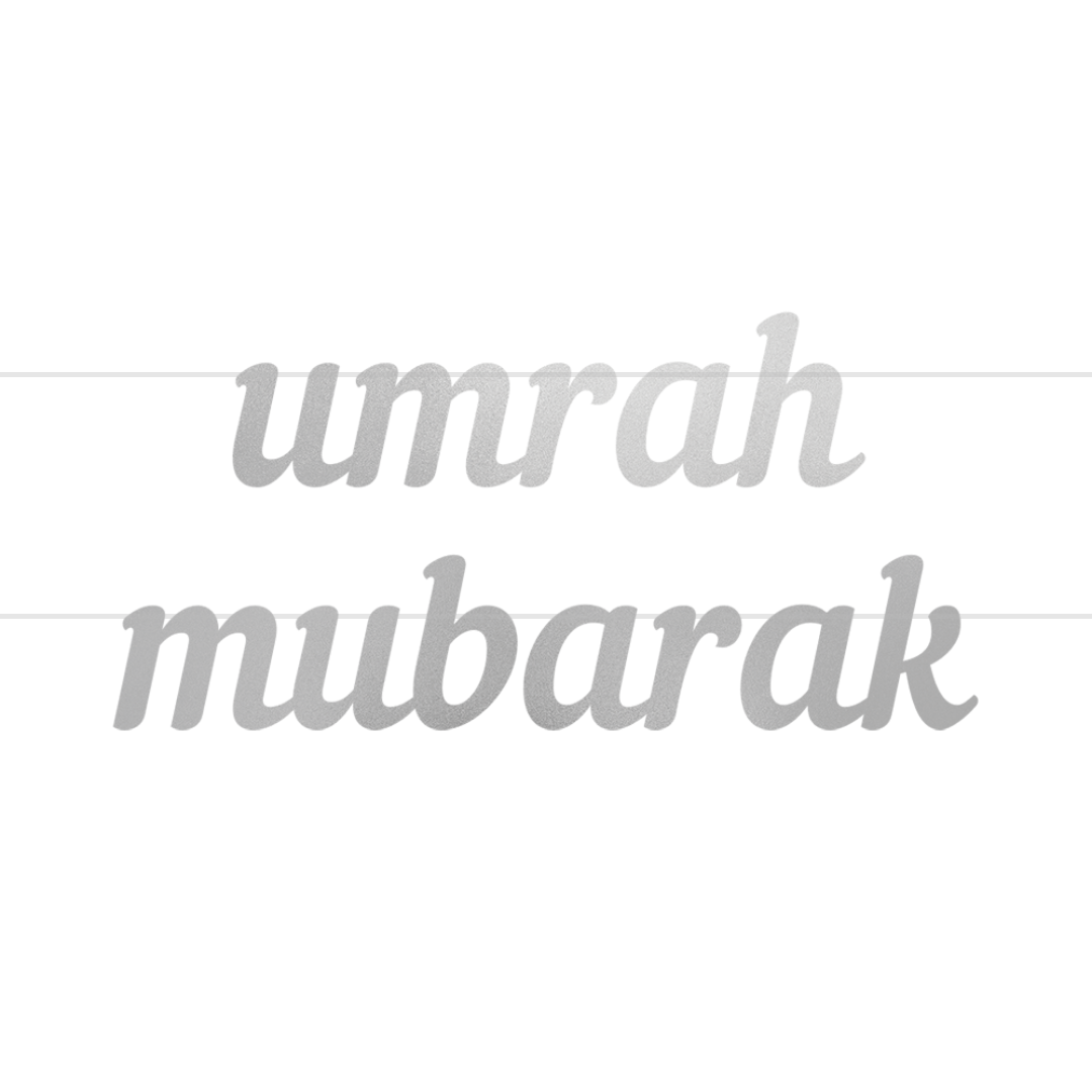 Umrah Mubarak Letter Banner