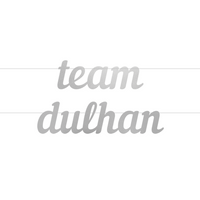 Team Dulhan Letter Banner