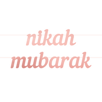 Nikah Mubarak Letter Banner