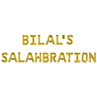 Personalised Salahbration Foil Balloons