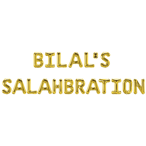 Personalised Salahbration Foil Balloons