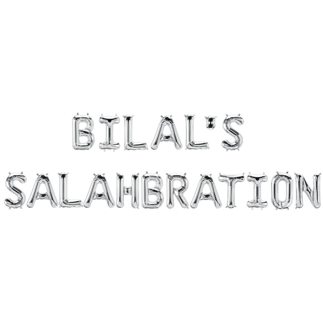 Personalised Salahbration Foil Balloons