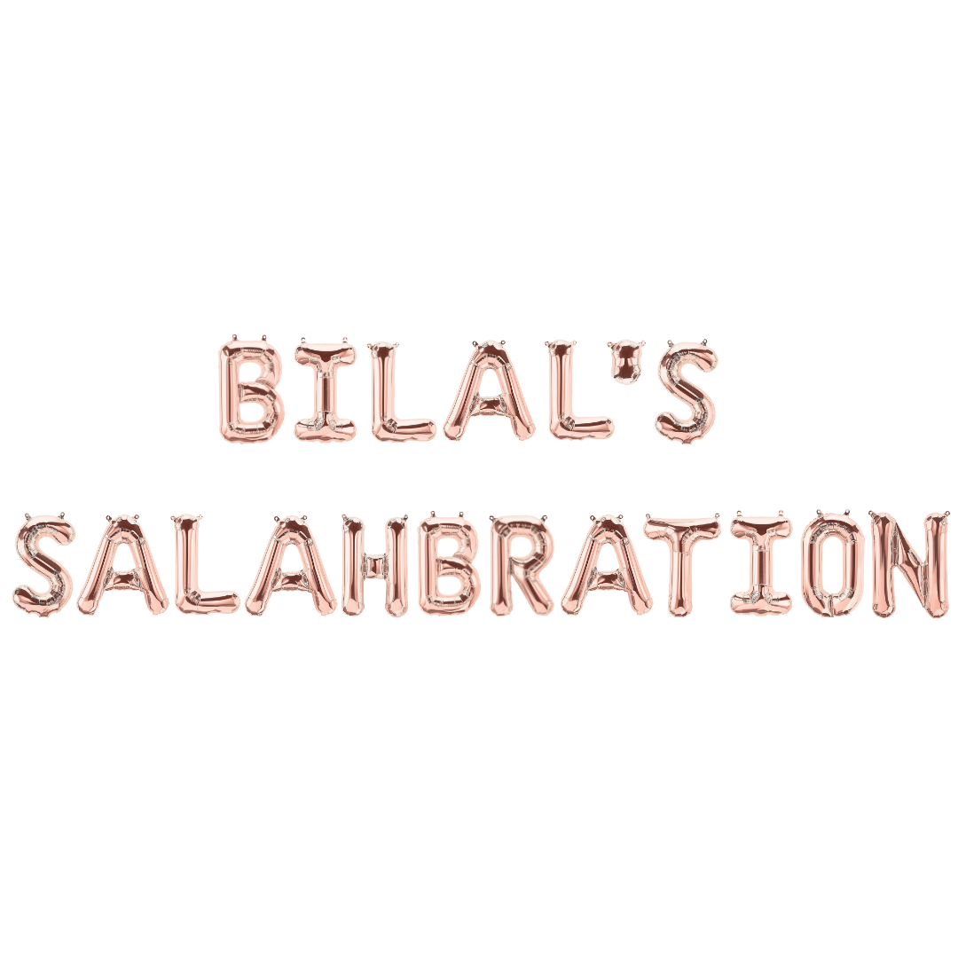 Personalised Salahbration Foil Balloons