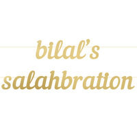Personalised Salahbration Letter Banner