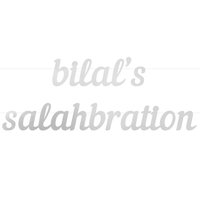 Personalised Salahbration Letter Banner