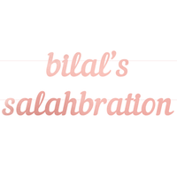 Personalised Salahbration Letter Banner