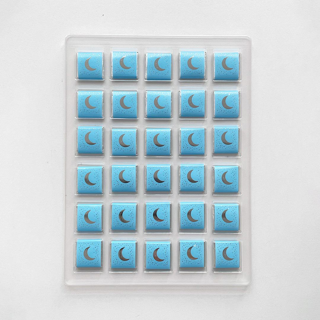 Ramadan Chocolate Countdown Calendar - Blue & Silver
