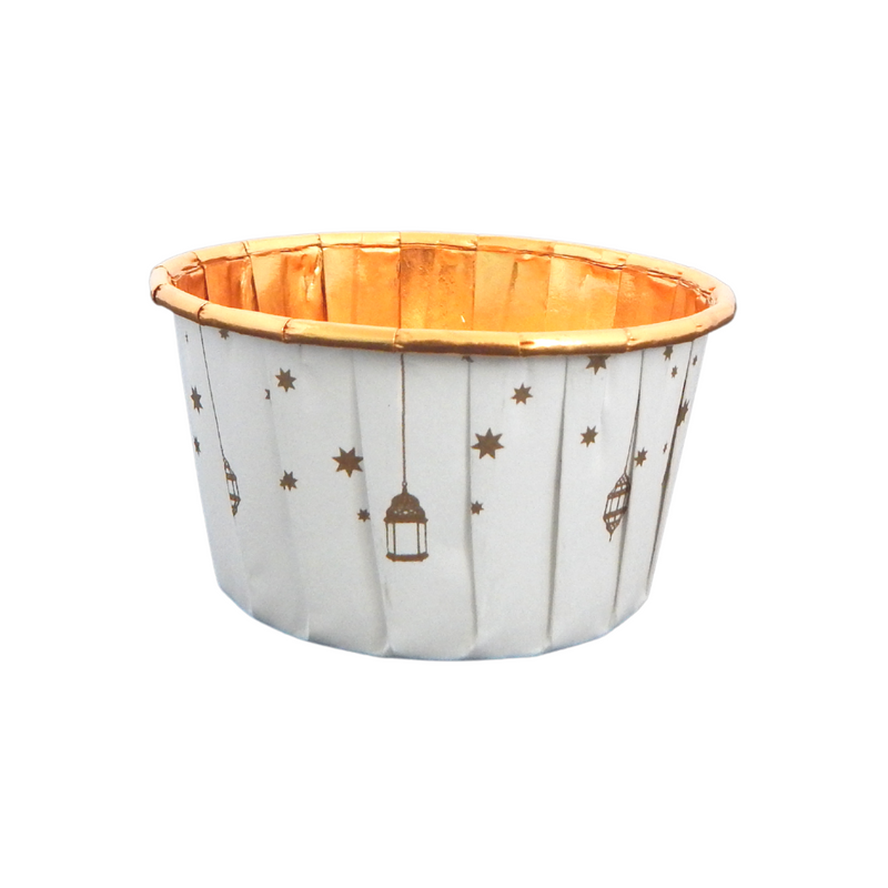 Lantern Treat Cups (10pk) - White & Gold