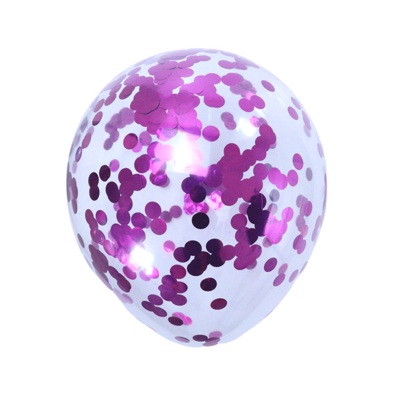 Confetti Balloons (10pk) - Rose Red