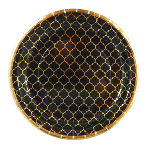 Moroccan Ebony Party Plates - 10 pack