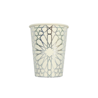 Geo Silver Party Cups - 10 pack